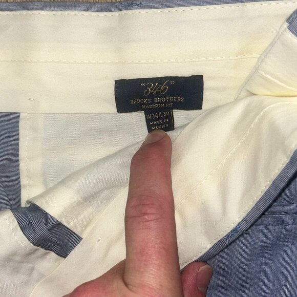 Brooks Brothers 34/30 Men's Dress Pants, EUC MSRP $169 - Picture 3 of 5
